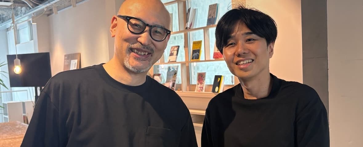 エスパシオ代表の下田直人様と弊社代表宮地