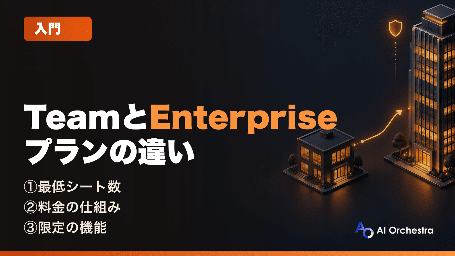 Claude TeamプランとEnterpriseプランの違い — 最低シート数・料金・統制機能を比較表で整理